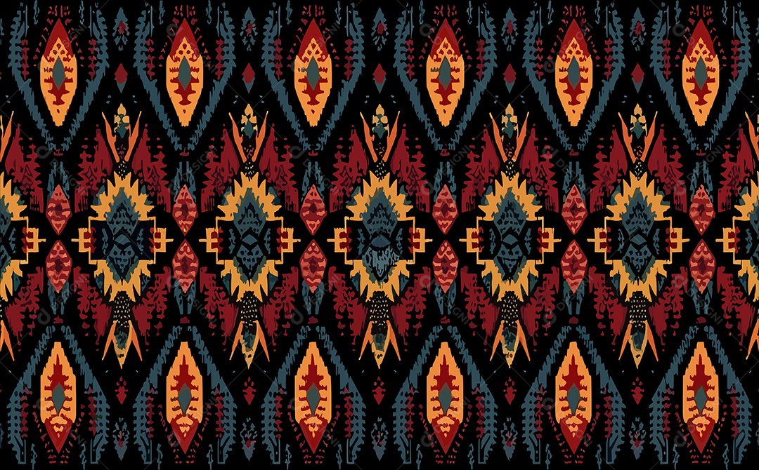 Padrão de Tapete Ilustração Vetor EPS