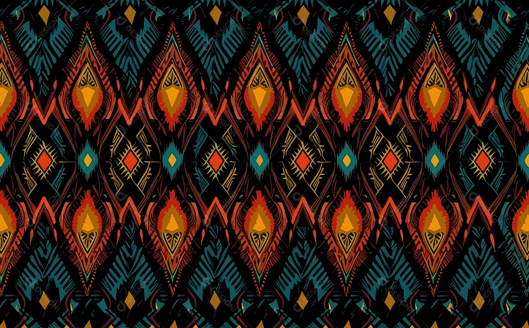 Padrão de Tapete Ilustração Vetor EPS