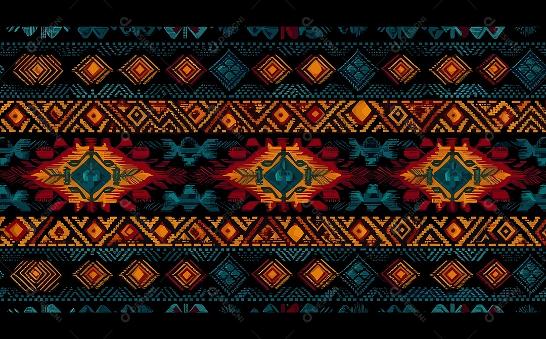 Padrão de Tapete Ilustração Vetor EPS