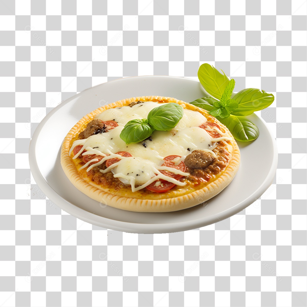 Mini Pizza Para Composição PNG Transparente