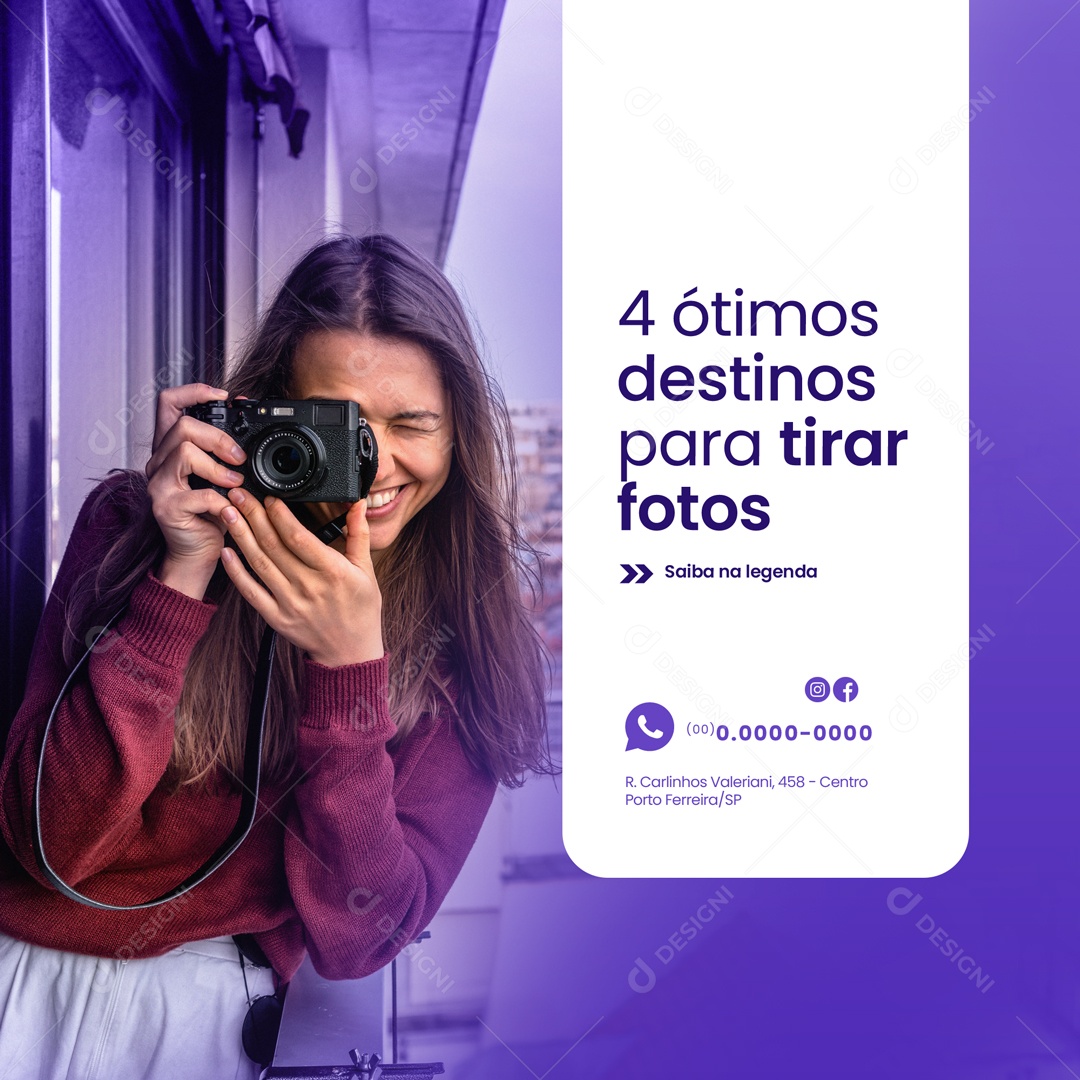 Agência de Viagens e Turismo Social Media PSD Editável