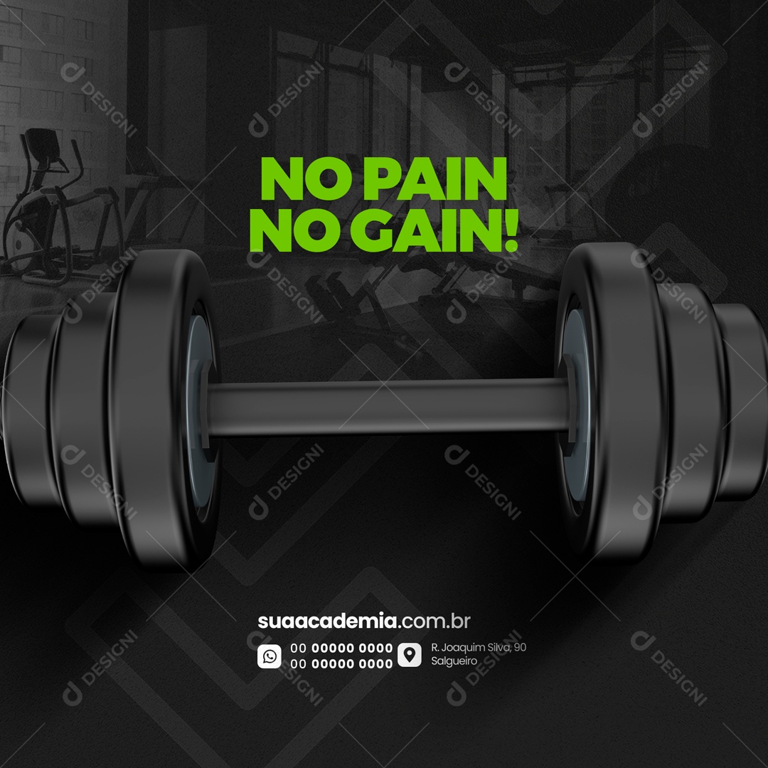 Academia Social Media PSD Editável