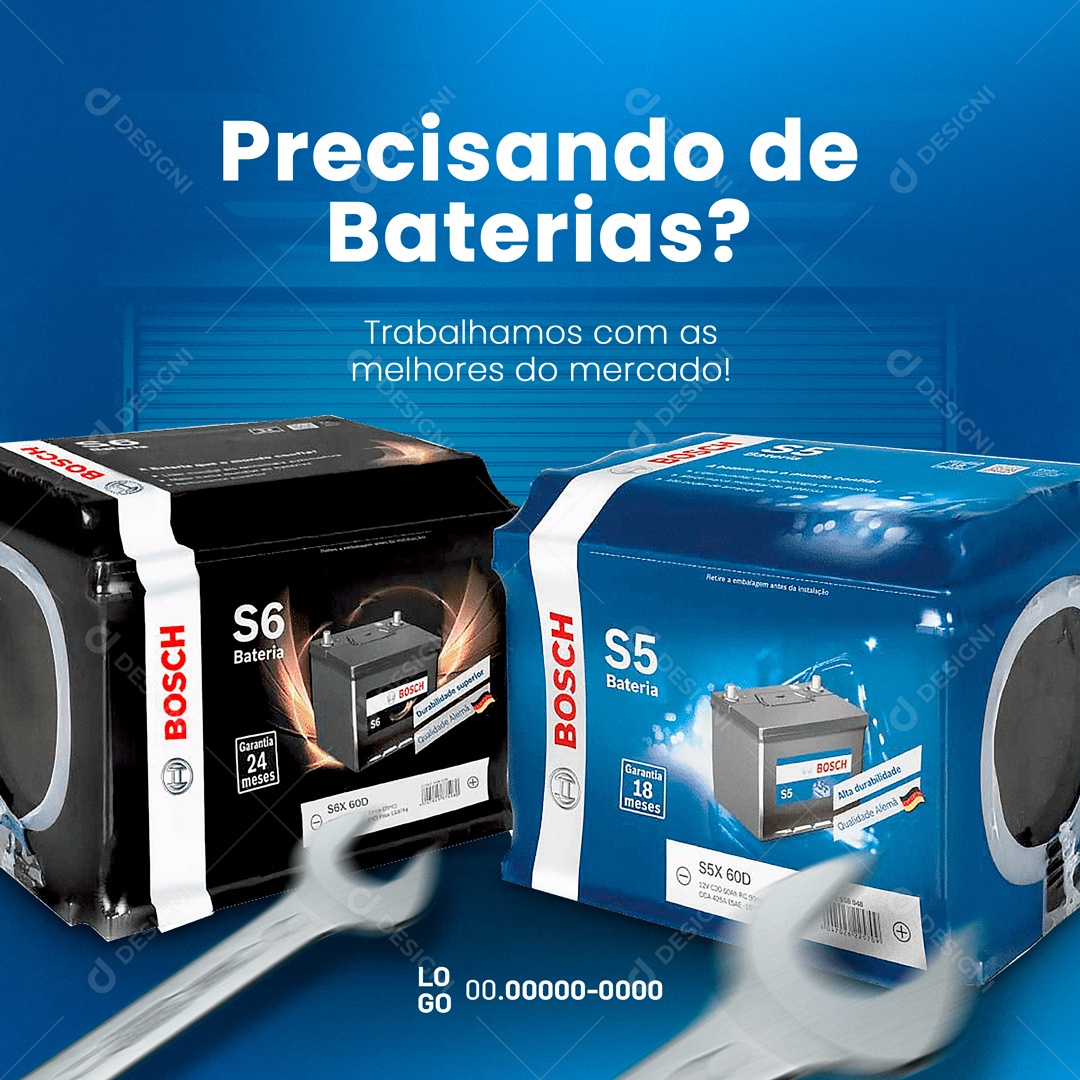 Oficina Mecânica Social Media PSD Editável