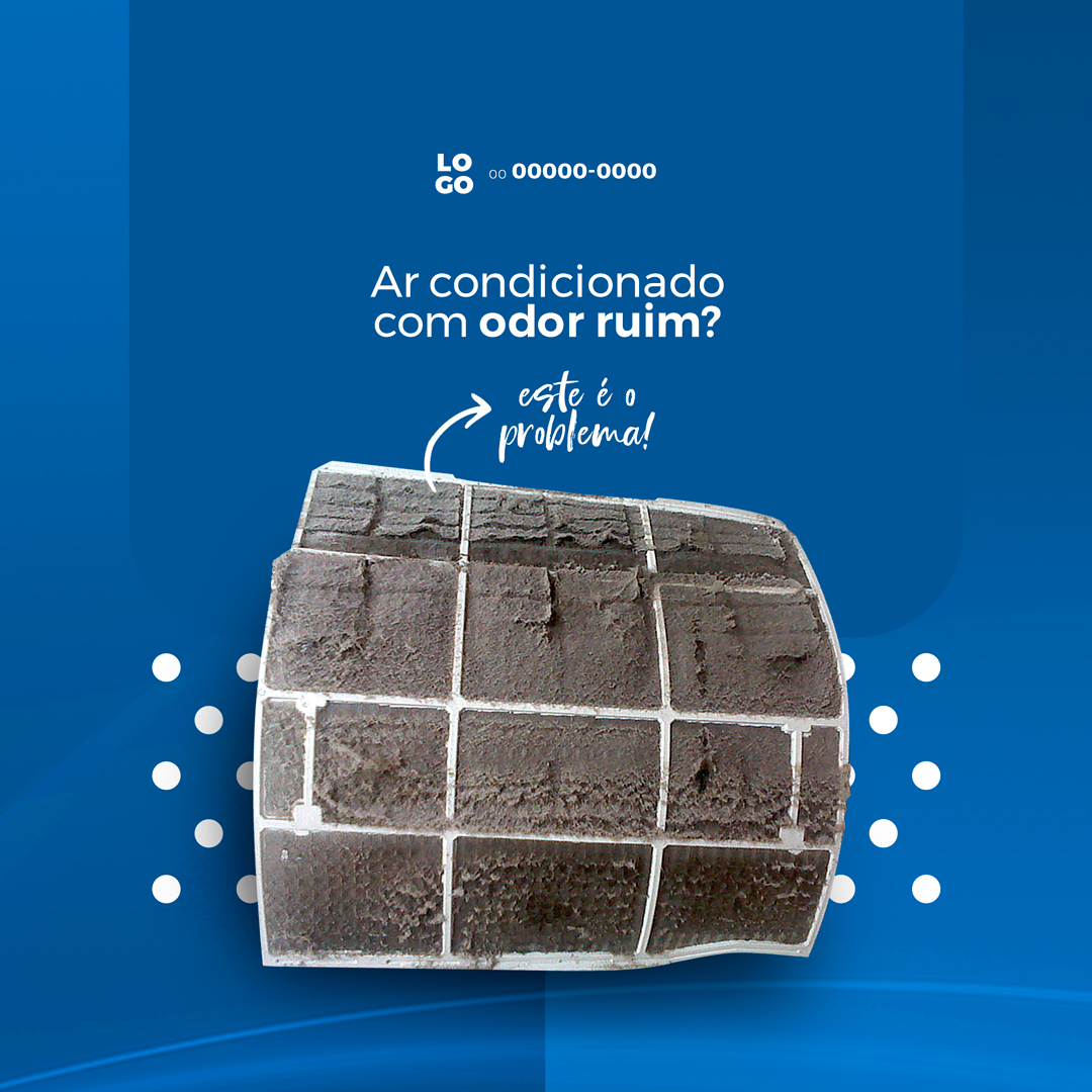 Ar Condicionado Com Odor Ruim? Social Média PSD Editavel