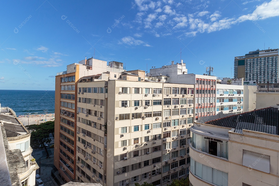 Bairro de Copacabana no Rio de Janeiro.