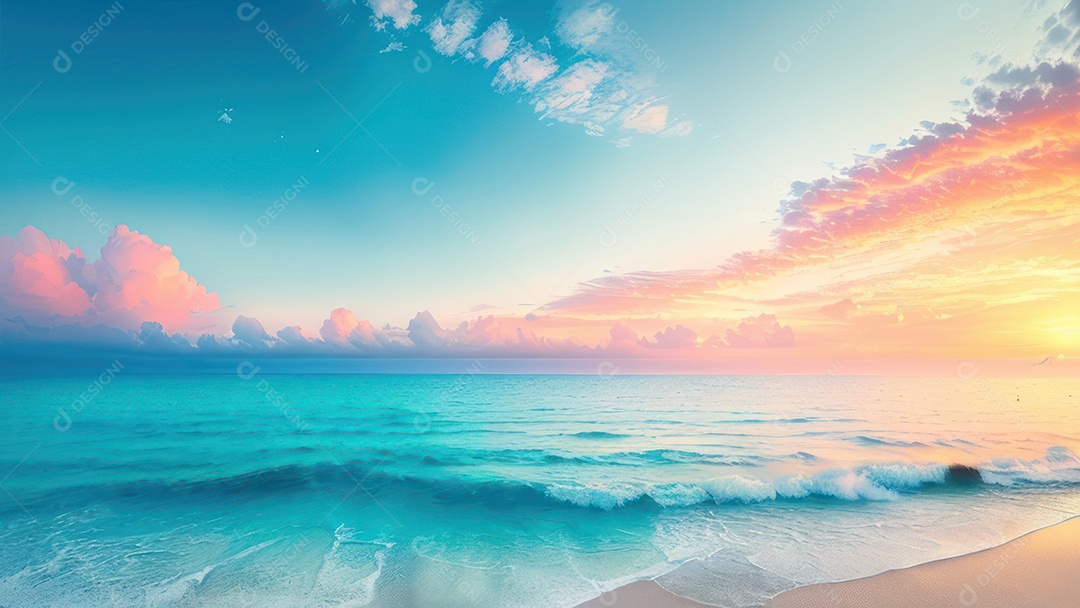 Linda imagem realista do oceano.