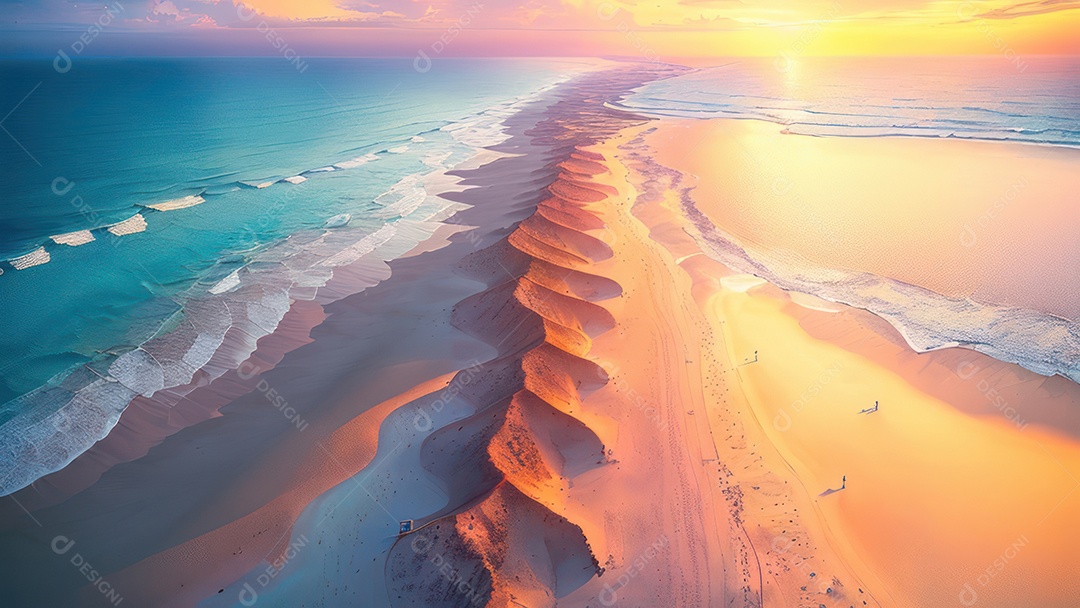 Linda imagem realista do oceano.