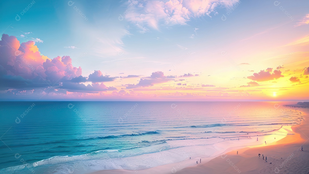 Linda imagem realista do oceano.