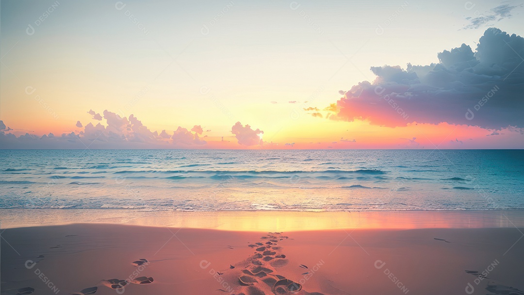 Linda imagem realista do oceano.