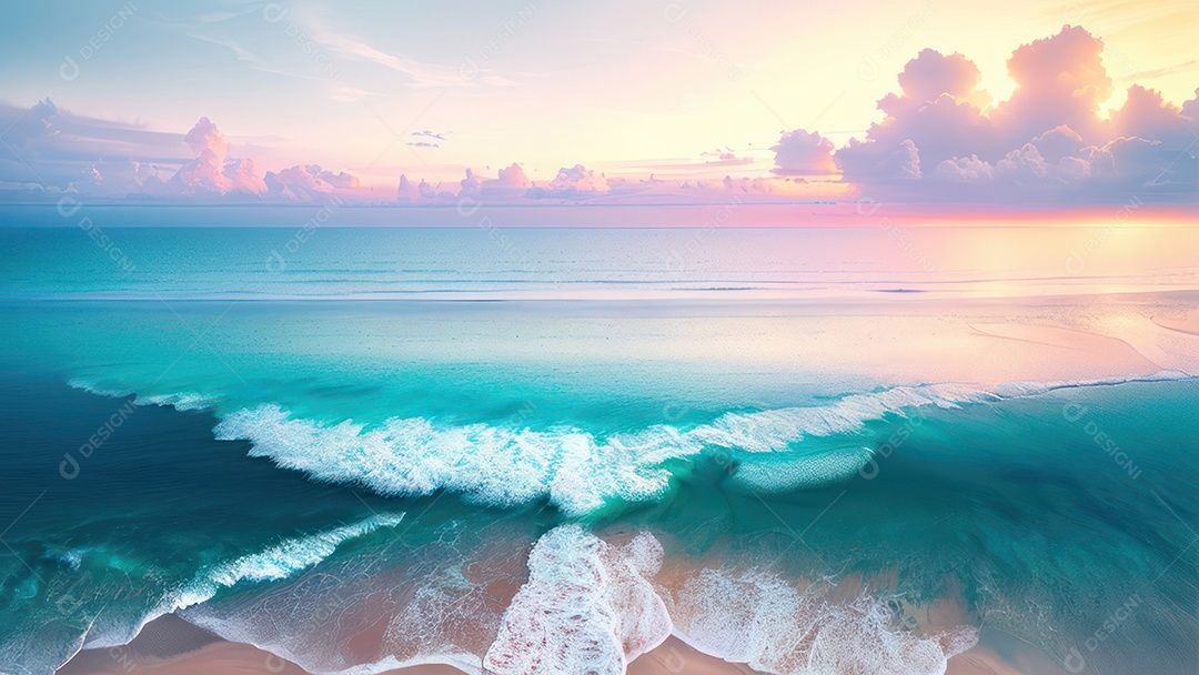 Linda imagem realista do oceano.