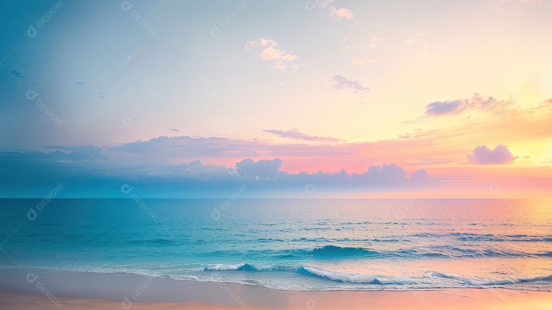 Linda imagem realista do oceano.