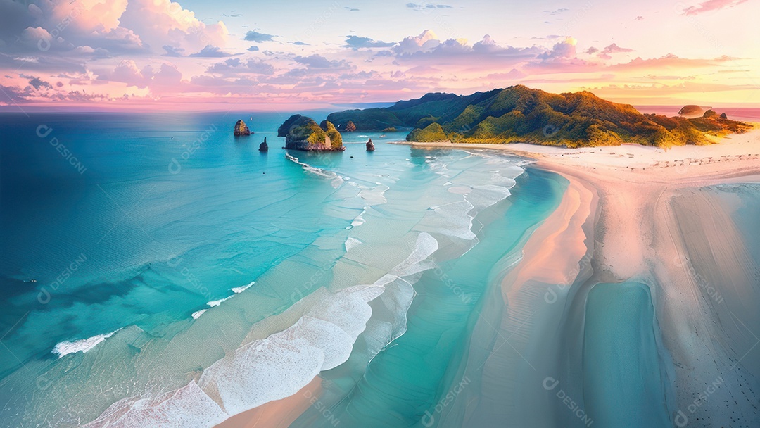 Linda imagem realista do oceano.