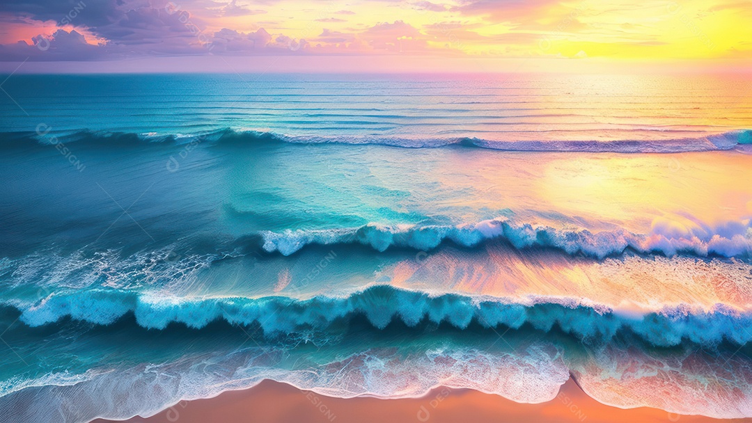 Linda imagem realista do oceano.