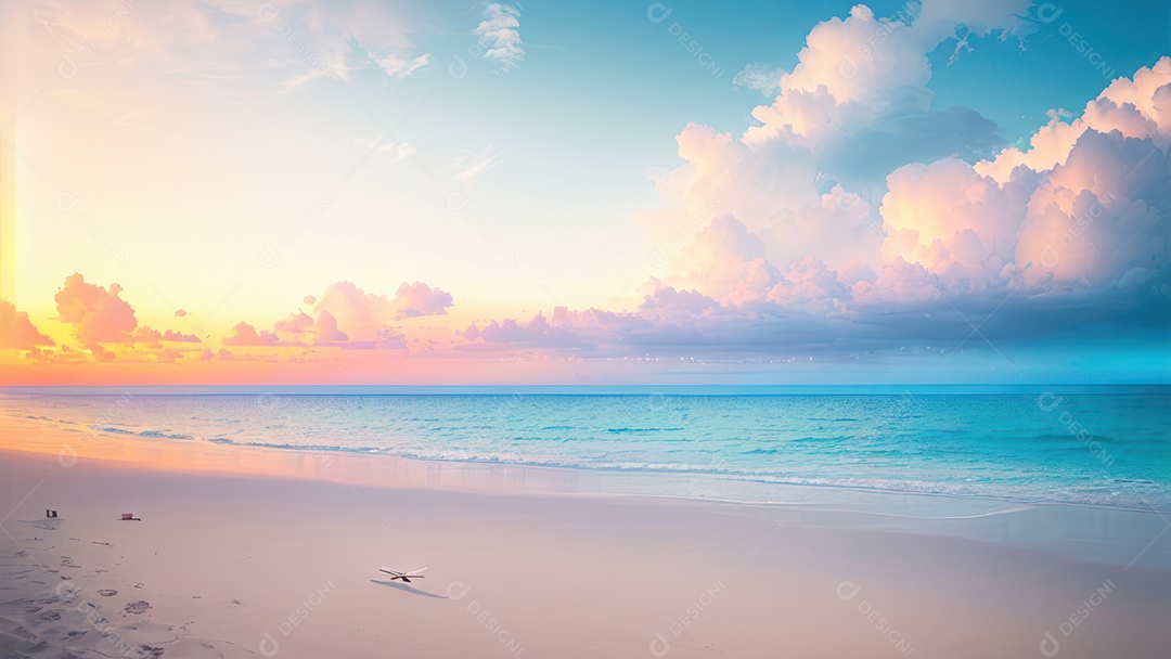 Linda imagem realista do oceano.