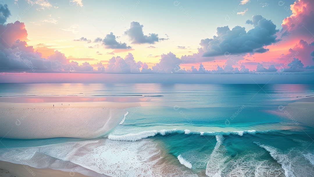 Linda imagem realista do oceano.