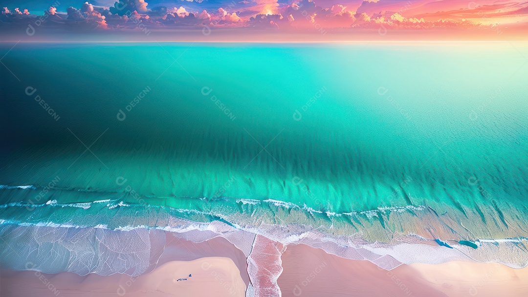 Linda imagem realista do oceano.