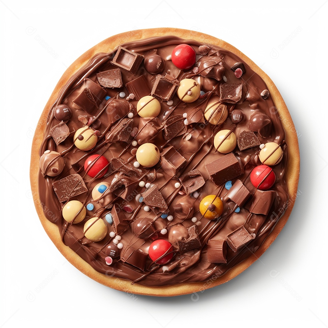 Deliciosa pizza sobre um fundo isolado