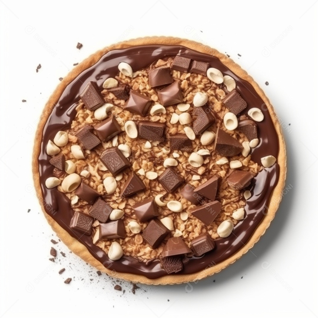 Deliciosa pizza sobre um fundo isolado