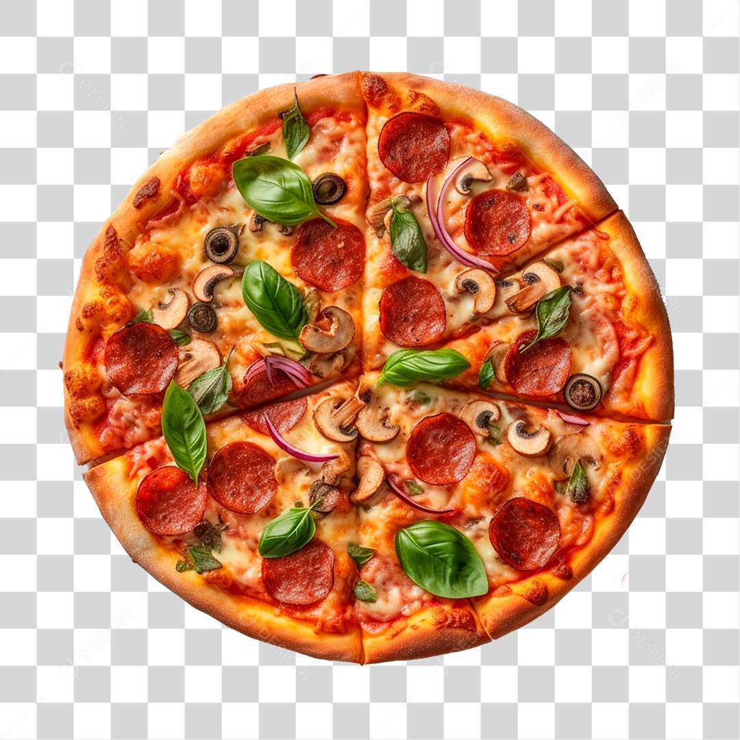 Deliciosa Pizza Tabua De Madeira PNG Transparente