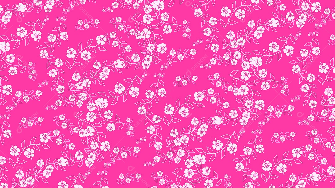 Pattern Padrões Geométricos Objetos Flores Branca Do Dia Das Mães Em Fundo Rosa Vetor AI + PAT