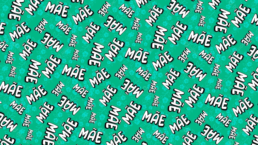 Pattern Padrões Geométricos Texto Mãe Em Fundo Azul Vetor AI + PAT