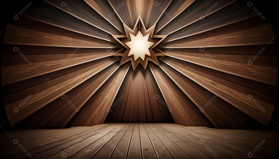 Cenário De Palco De Madeira Vazio Background