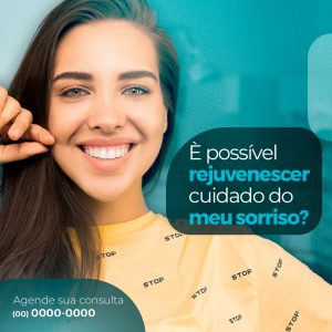 Social Media Dentista Cuidando Do Meu Sorriso PSD Editável