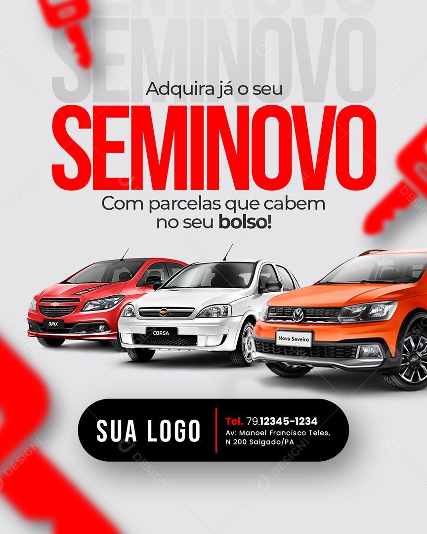 Social Media Concessionária Adquira Já O Seu PSD Editável