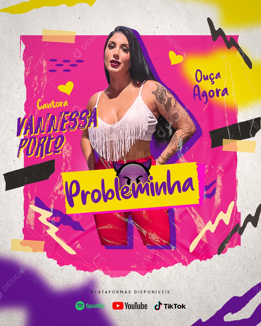 Social Media Flyer Vanessa Porto PSD Editável