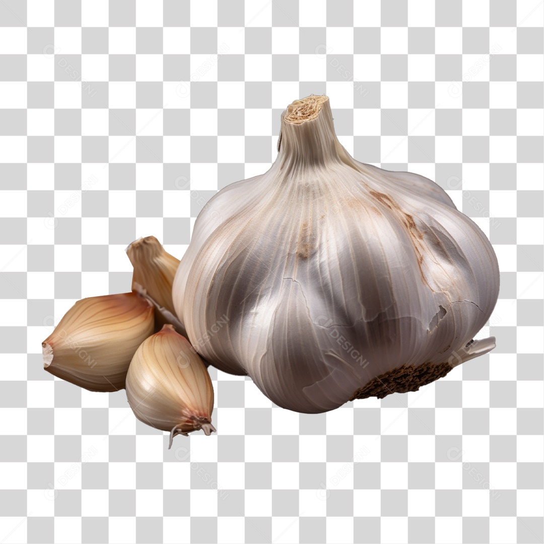 Cabeça De Alho Para Composição PNG Transparente