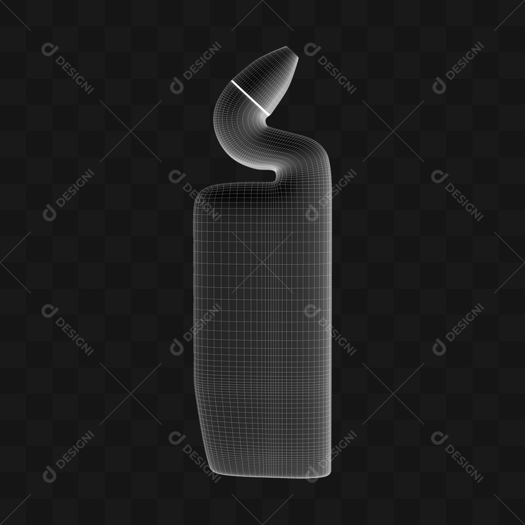 Desinfetante Sanitário - Modelo 3D