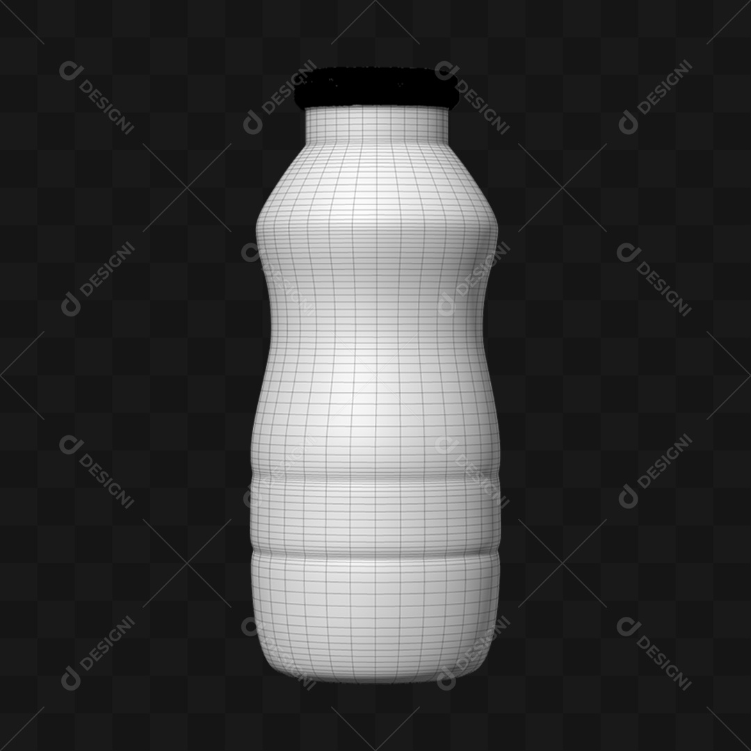 Garrafinha Lacre Metálico - Modelo 3D