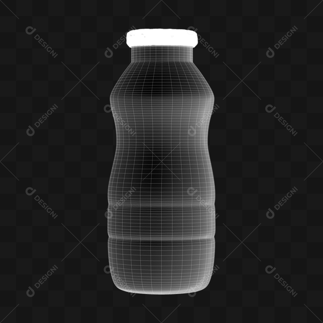 Garrafinha Lacre Metálico - Modelo 3D