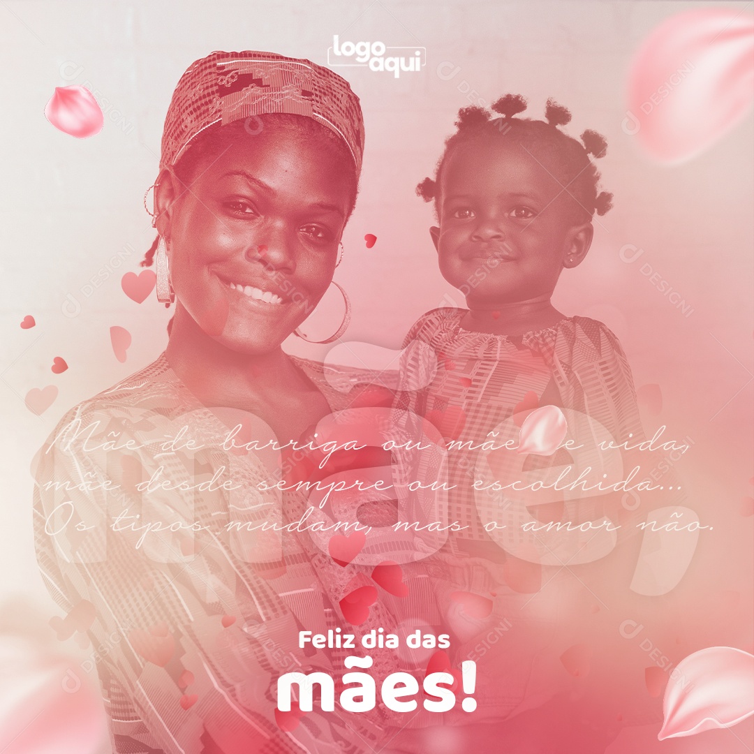 Social Media Feliz Dia Das Mães Sempre E Escolhido PSD Editável