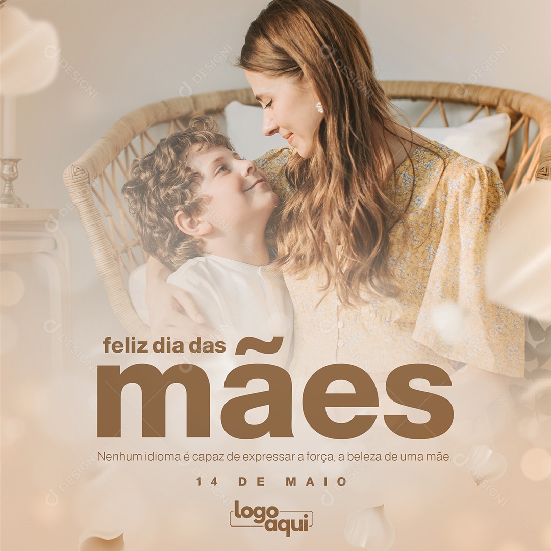 Social Media Feliz Dia Das Mães Expressar A Força PSD Editável