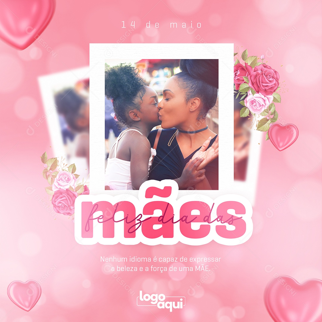 Social Media Dia Das Mães Beleza E A Força PSD Editável