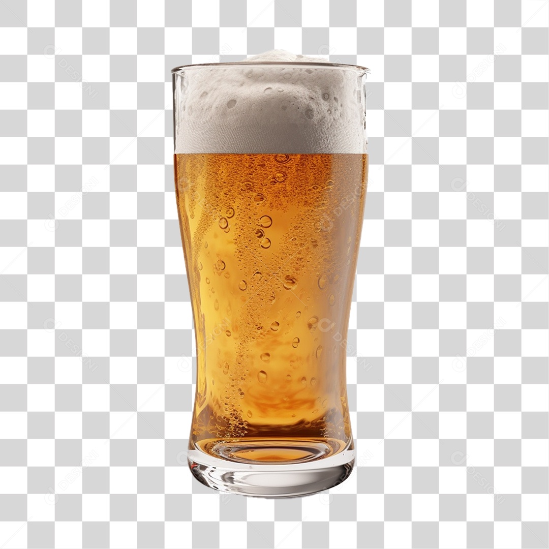 Elemento 3D Copo De Cerveja Para Composição PNG Transparente