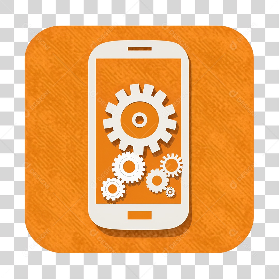 Elemento 3D Smartfone Para Composição PNG Transparente