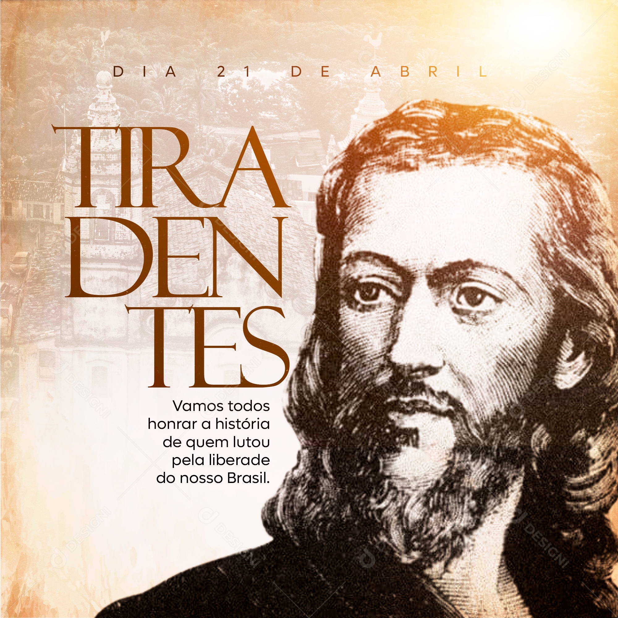 Social Media 21 de Abril Dia De Tiradentes Feed PSD Editável