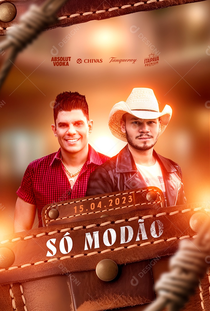 Só Modão Flyer Carreiro & Capataz Social Media PSD Editável