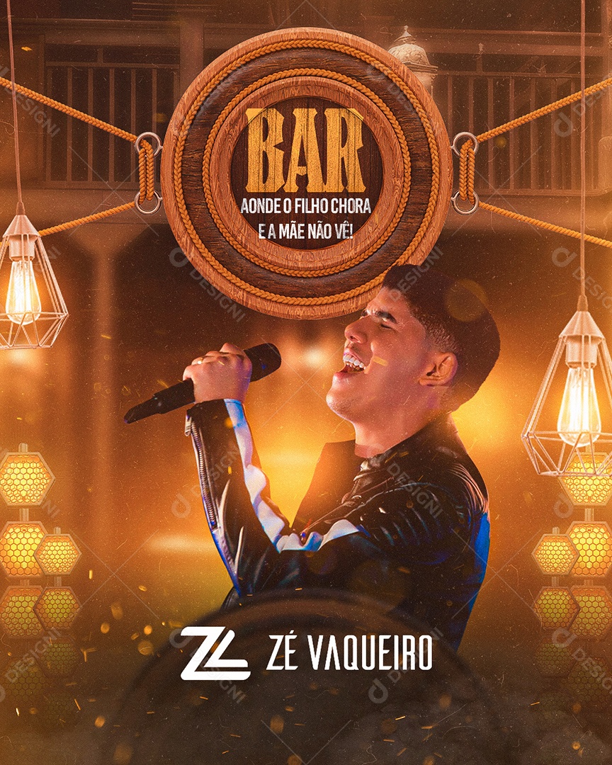 Flyer Show Zé Vaqueiro Social Media PSD Editável