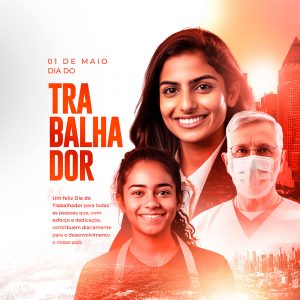 Dia do Trabalhador 1 de Maio Social Media PSD Editável