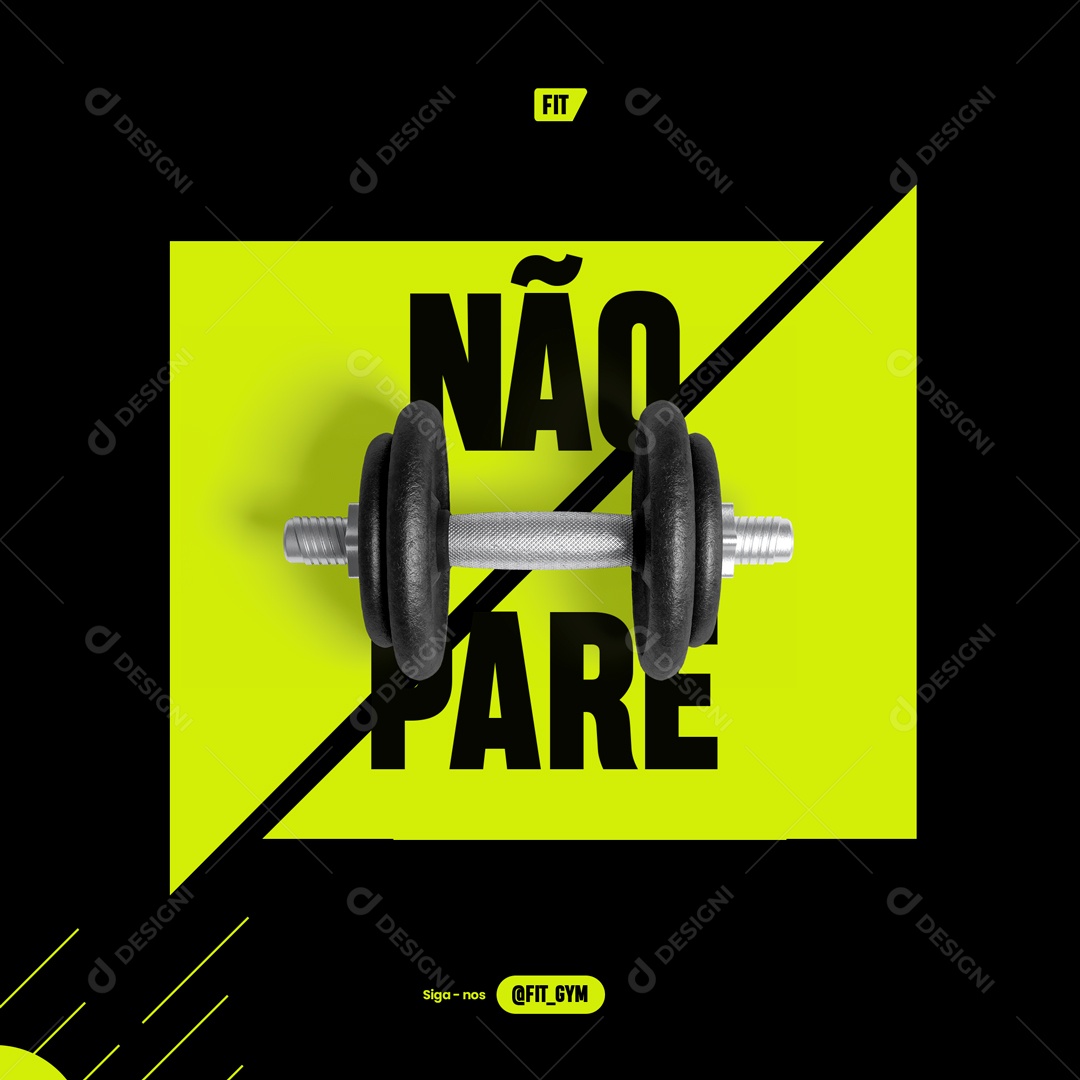 Social Media Aparelho Peso De Academia PSD Editavel