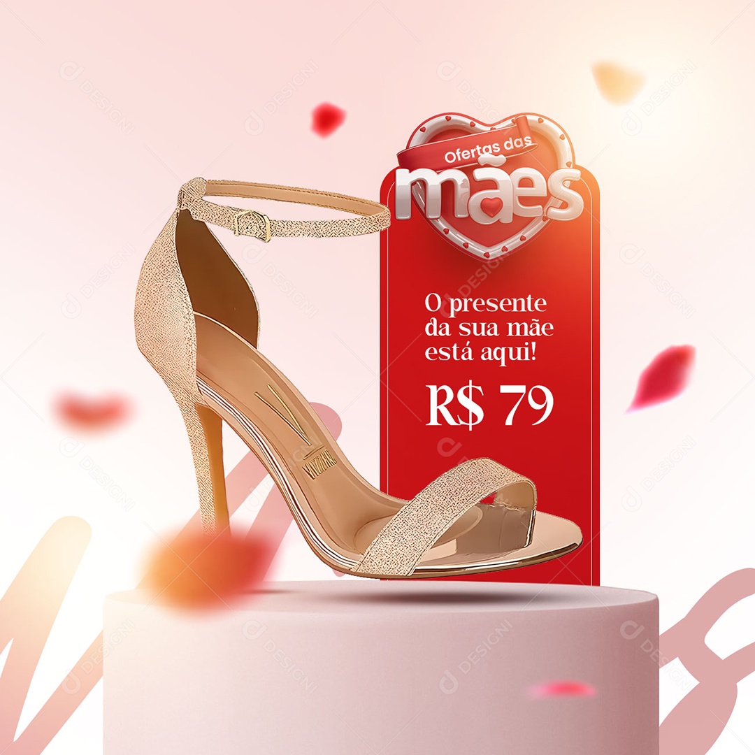 Ofertas Das Mães O Presente Da Sua Mãe Está Aqui 79,00 Loja De Bolsa Social Media PSD Editável