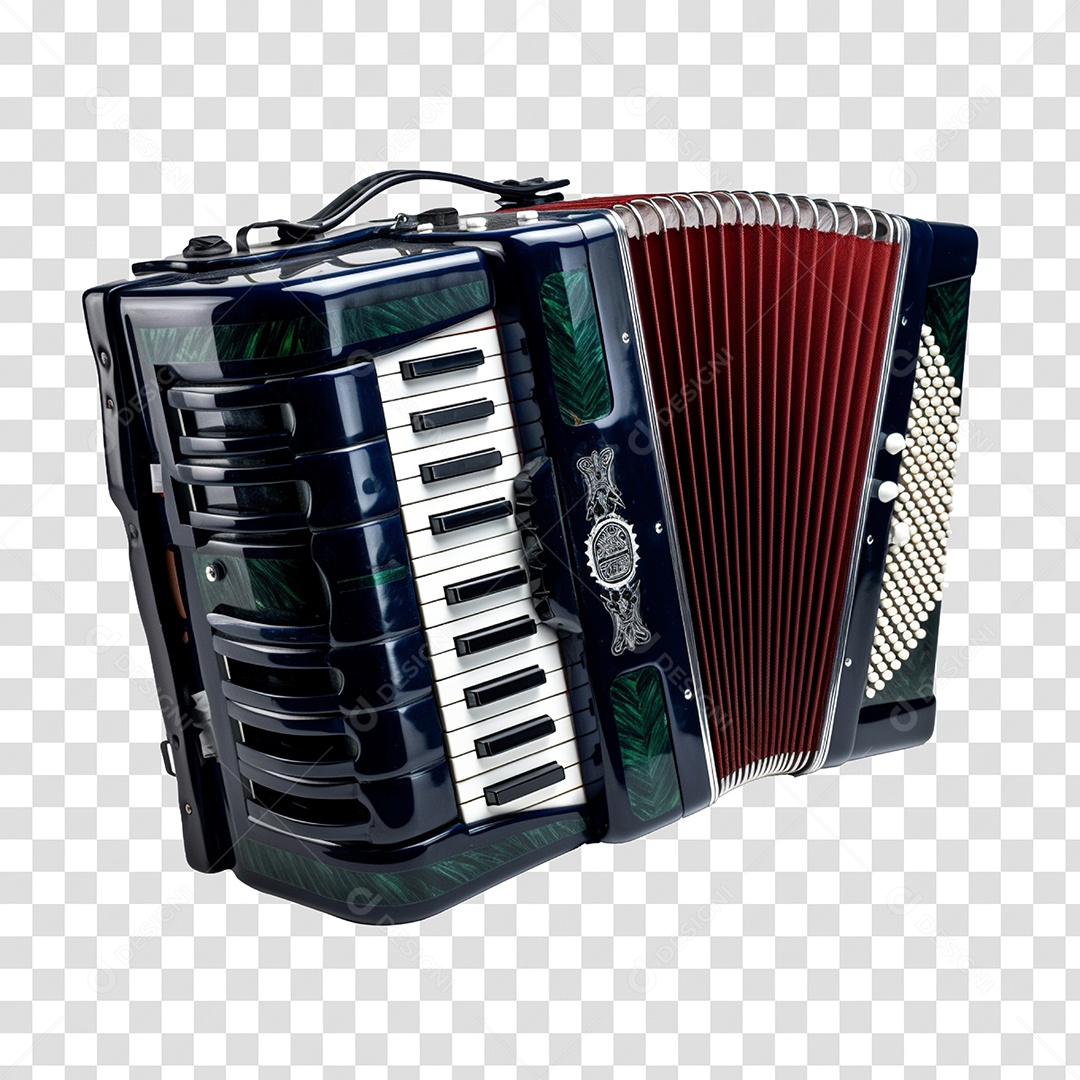 Sanfona De São João Elemento 3D PNG Transparente