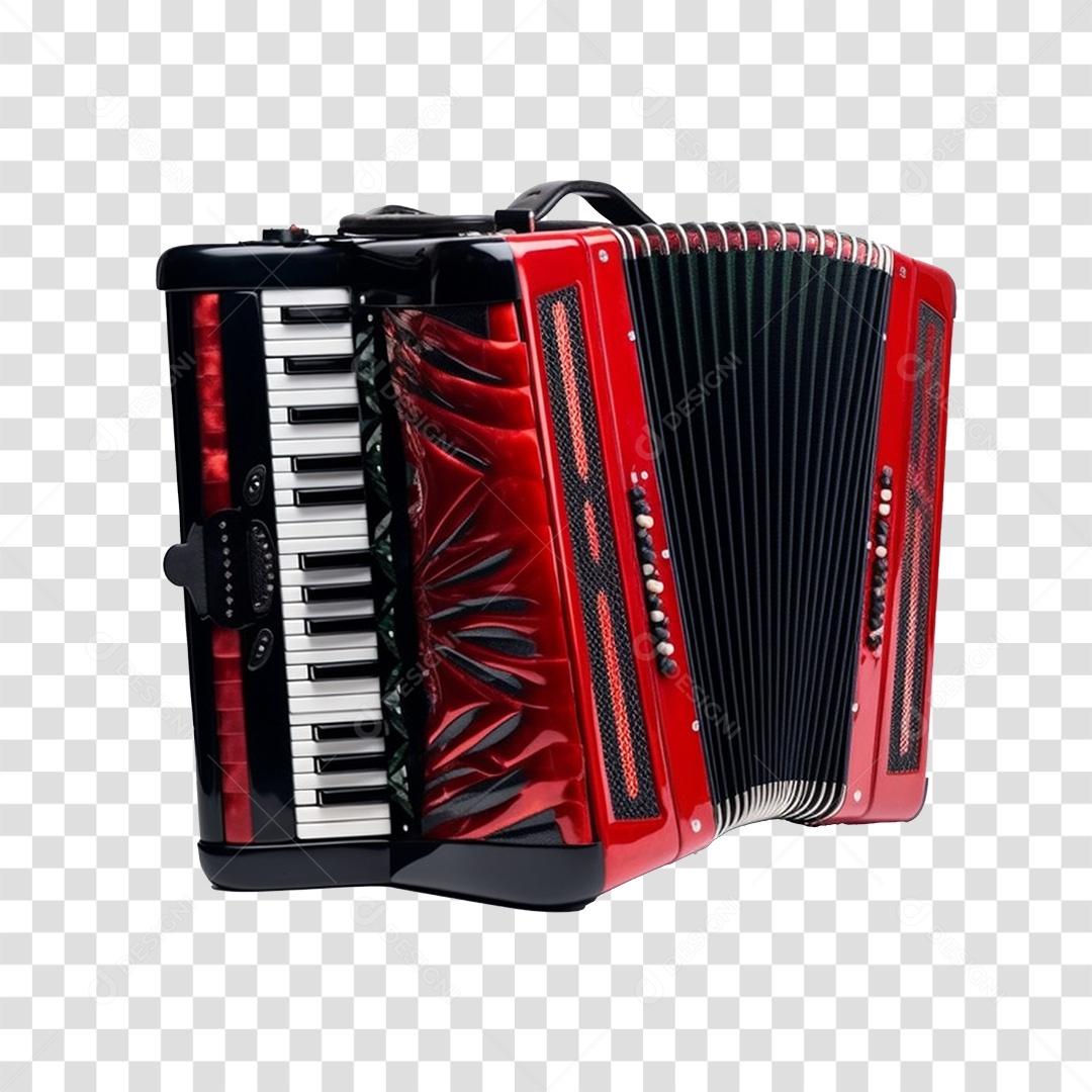 Saint John's Accordion 3D Transparent PNG Element