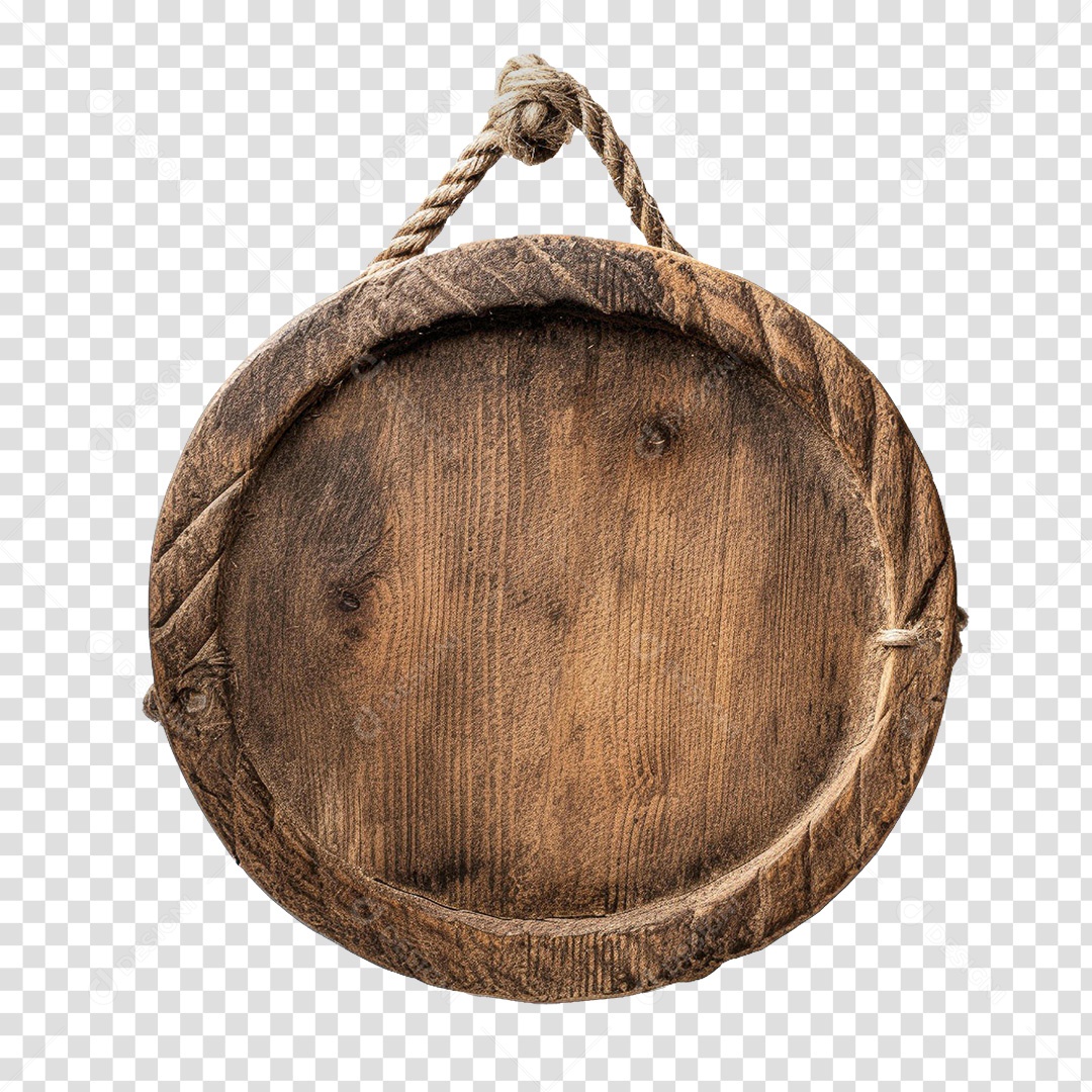 Elemento 3D Para Composição Placa De Madeira PNG Transparente
