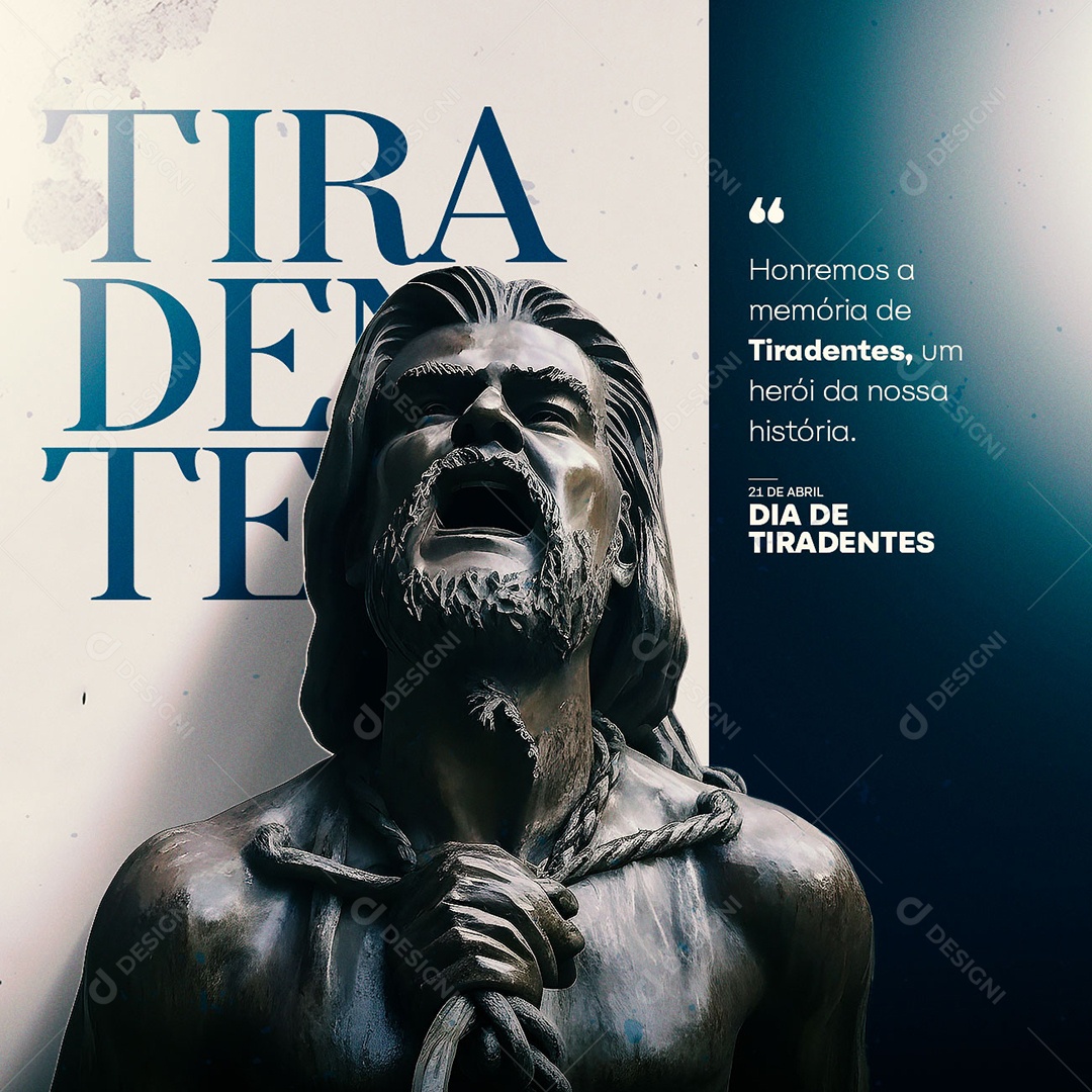 Honremos A Memória De Tiradentes Dia De Tiradentes Social Media PSD Editável