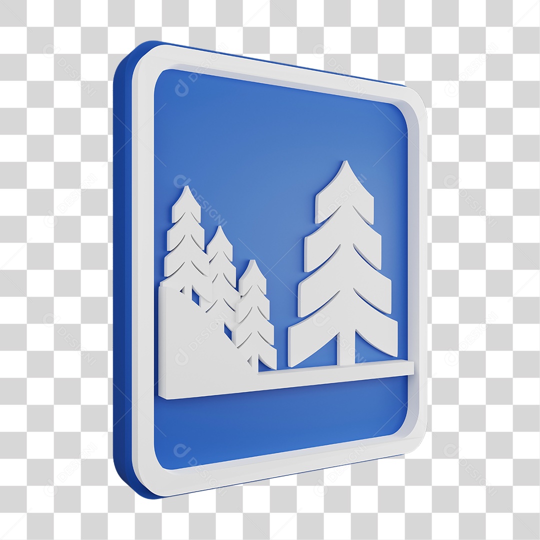 Placa de Aviso PNG Transparente