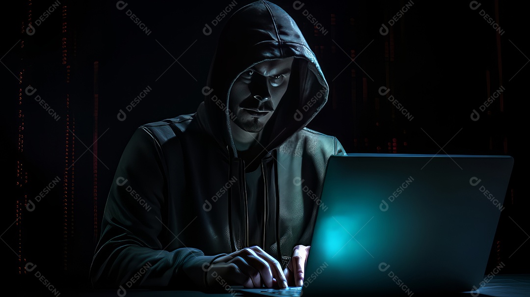 Alta tecnologia Hacker fraude Conceito Estoque foto para Cibernético ​Crime Conhecimento.